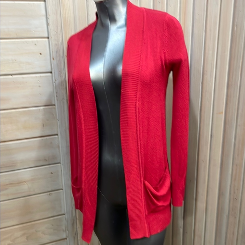 Staccato Red Open-Front Cardigan Sweater